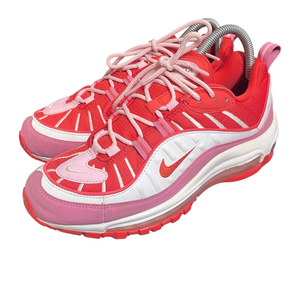 Nike Air Max 98 Women 8.5 Red Pink‎ CI3709-600 Valentine's Day Sneakers Shoes
